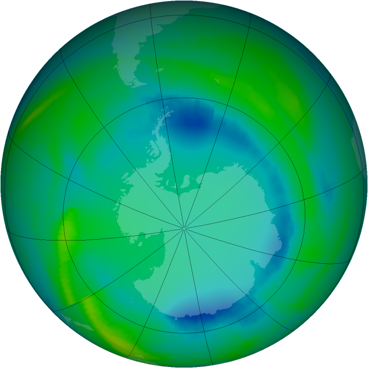 Ozone Map 1998-07-31